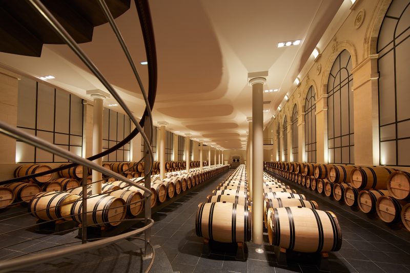 Chai à barriques du Château Pavie